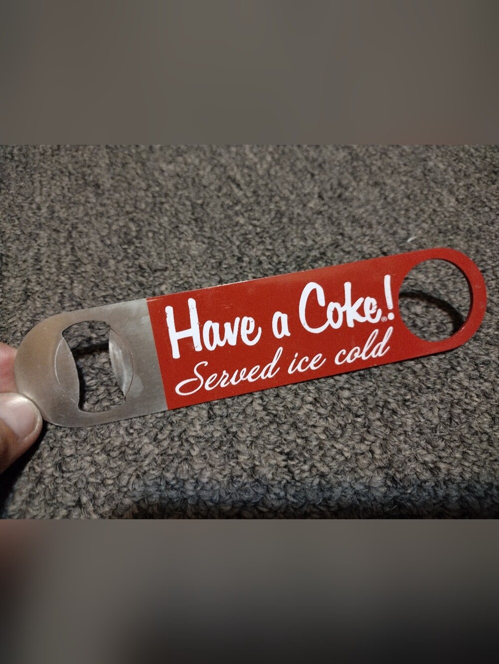 Have a Coke! Red Bottle Opener - Classic Soda Bar Tool